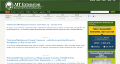 Desktop Screenshot of extension.ait.ac.th