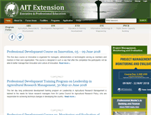 Tablet Screenshot of extension.ait.ac.th