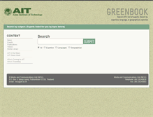 Tablet Screenshot of greenbook.ait.ac.th