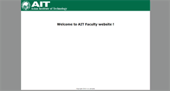 Desktop Screenshot of faculty.ait.ac.th